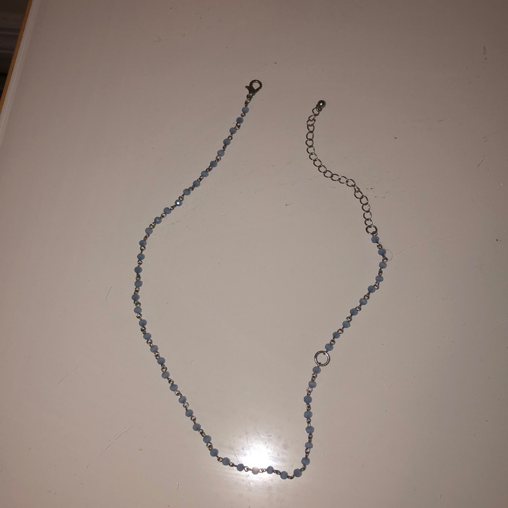 Free people blue sphered necklace